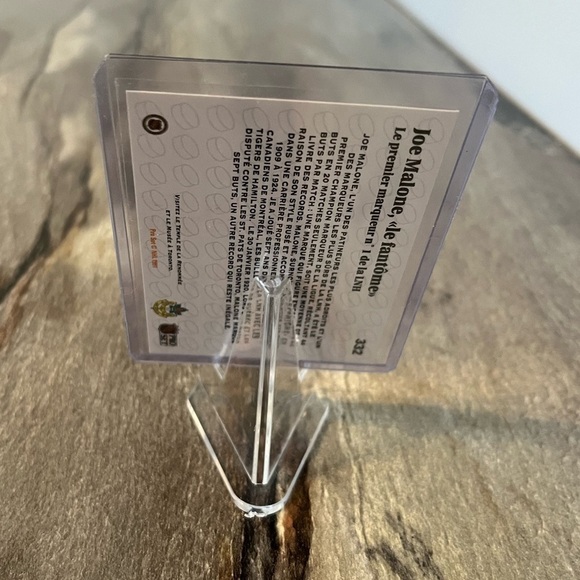 NHL Joe Malone “le fantôme” 1991 French Hockey Card Pro Set #332 - Picture 6 of 9